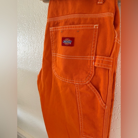 Dickies Orange Carpenter Pants - Size 0 - Picture 3 of 5
